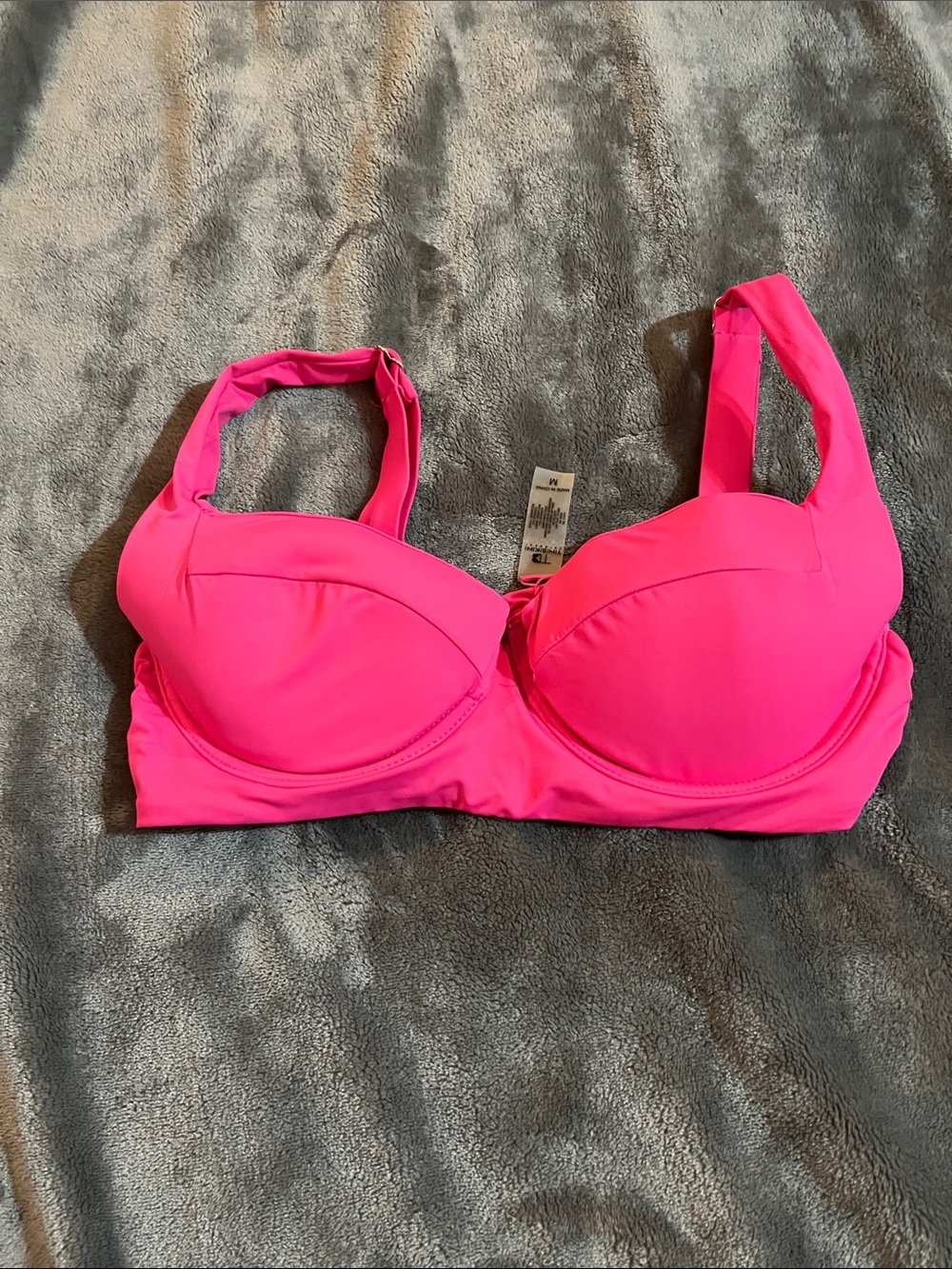 TiniBikini Bright Hot Pink Underwire Bikini Top